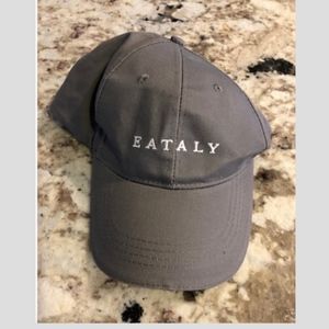 EATALY Baseball cap . Gray with white letters.NEW
